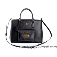 Prada Saffiano Leather Tote Bag BN2674 Black