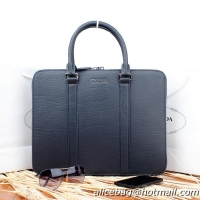 Prada Grainy Calf Leather Briefcase P020105 RoyalBlue