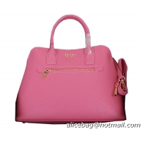 PRADA Saffiano Cuir Leather Tote Bag BN2553 Pink