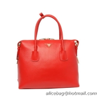Prada Original Leather Two-Handle Bag BN0890 Red