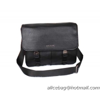 Prada Original Grainy Leather Messenger Bag VA0768 Black