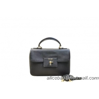 Prada Saffiano Leather Top Handle Bag BN2568 Black
