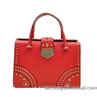 Prada Saffiano Leather Flap Bag B2725M Red