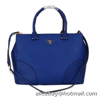 Prada Grainy Leather Tote Bags BN2830 Blue