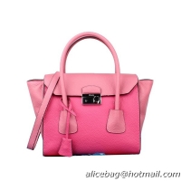 Prada Glace Calf Leather Flap Bag BN2665 Rose