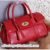 Mulberry Bayswater Small Tote Bag Natural Leather 5988S Red