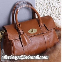 Mulberry Bayswater Small Tote Bag Natural Leather 5988S Brown