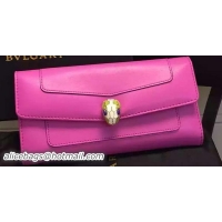 BVLGARI Wallet Pochette in Calf Leather BG0122 Rose