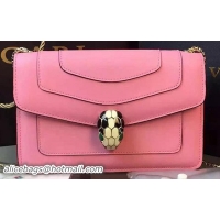 BVLGARI Small Shoulder Bag Calfskin Leather BG5573 Pink