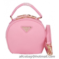 Prada Saffiano Leather Hobo Bag BL0896 Pink
