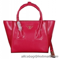 Prada Bright Leather Tote Bags BN2625 Rose