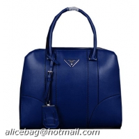 Prada Smooth Leather Top Handle Bags BL8675 Royal