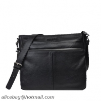 Prada Grainy Calf Leather Messenger Bag VA0959 Black