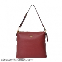 Prada Original Leather Shoulder Bags BR5088 Red