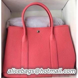 Top Quality Hermes Leather Garden Party Medium Bag H74001 Rouge