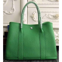 Buy New Cheap Hermes Garden Party 36cm 30cm Tote Bag Original Leather A129L Green