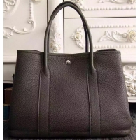 Buy Luxury Hermes Garden Party 36cm 30cm Tote Bag Original Leather A129L Dark Brown