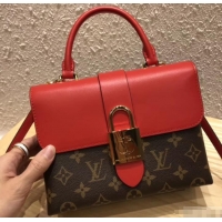Good Quality Louis Vuitton Monogram Canvas and Leather Locky BB Bag M44322 Coquelicot 2019