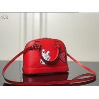 Pretty Style Louis Vuitton Patches Stickers Epi Alma BB Bag M52481 Red 2019
