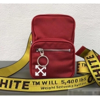 Traditional Discount Off-White Tape Crossbody Shoulder Bag OF40506 Red