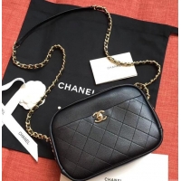 Charming Chanel Casual Trip Medium Camera Case Bag AS0140 Black 2019