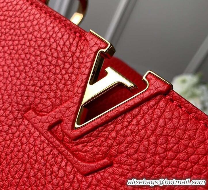 Reasonable Price Louis Vuitton Capucines BB Bag M52689 Red/Gold 