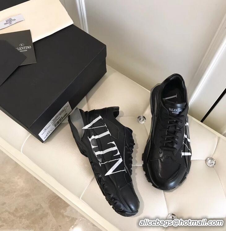 Top Design Valentino Bounce Low-top Sneakers VLTN VT2706 Black 2019