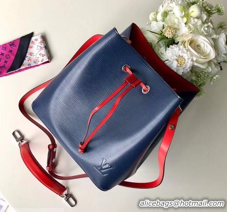 Good Product Louis Vuitton Epi Leather NeoNoe Bucket Bag M54367 Indigo