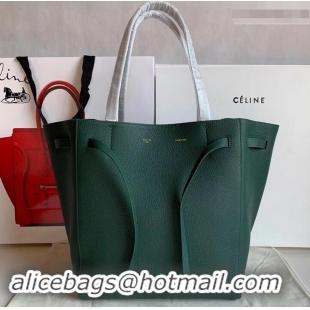 Promotion Celine Small Cabas Phantom Bag in Grained Calfskin 401801 Green