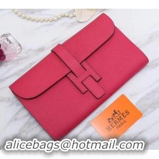 Durable Hermes Grained Calf Leather Elan 22 Clutch Bag H442114 Red
