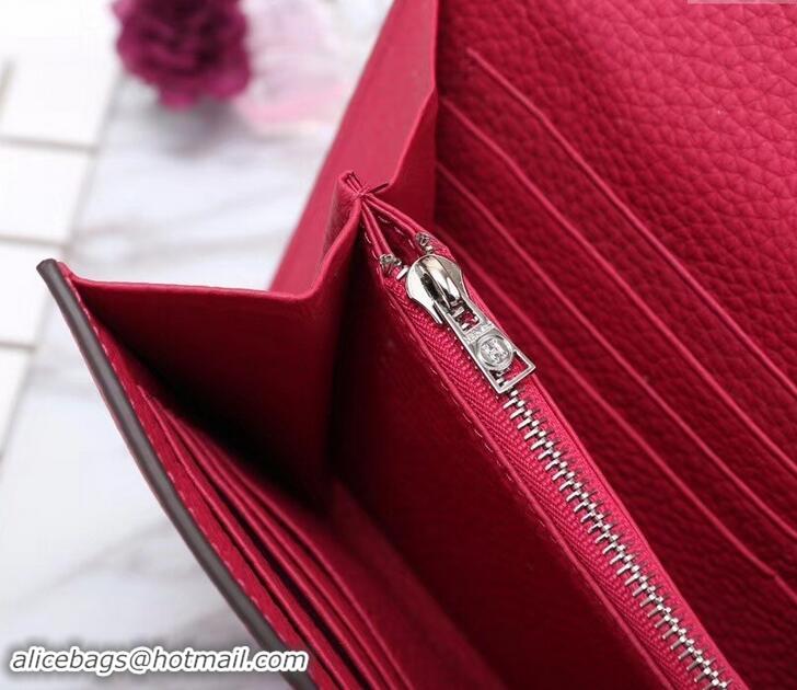Durable Hermes Grained Calf Leather Elan 22 Clutch Bag H442114 Red