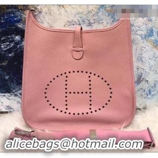 Imitation Hermes Evelyne III PM Bag in Original Togo Leather 423018 Pink