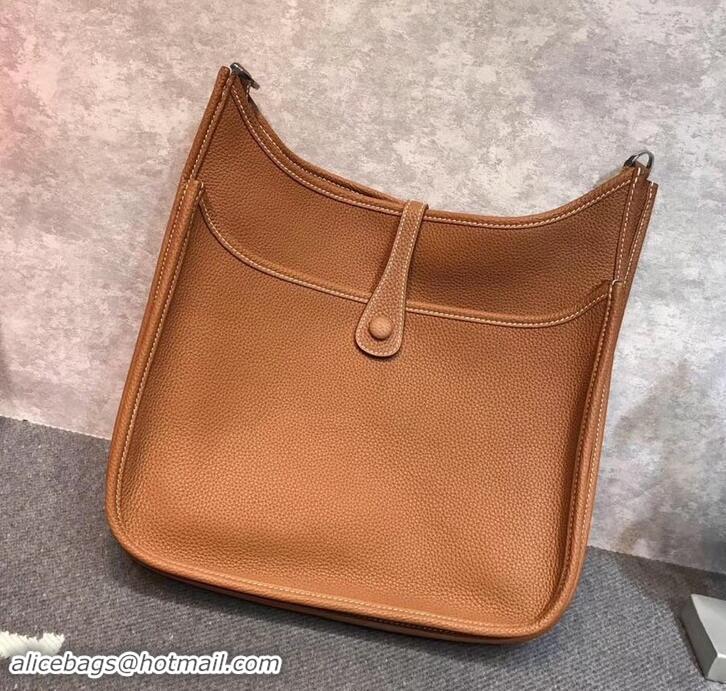 Top Grade Hermes Evelyne III GM Bag in Original Togo Leather 423028 Brown