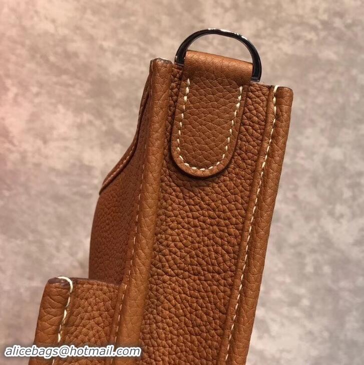 Top Grade Hermes Evelyne III GM Bag in Original Togo Leather 423028 Brown