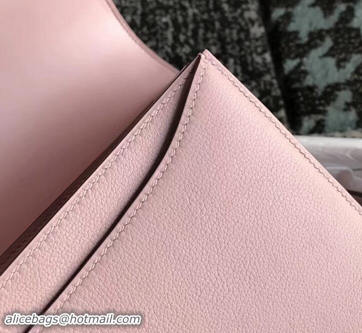 Luxury Hermes 2002 - 26 Bag Pink In Evercolor Calfskin With Adjustable Strap H42620