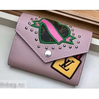 Duplicate Louis Vuitton LV Stories Epi Leather Victorine Wallet M63325 Pink 2019