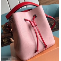 Best Price Louis Vuitton Epi Leather NeoNoe BB Bucket Bag M53609 Rose Ballerine