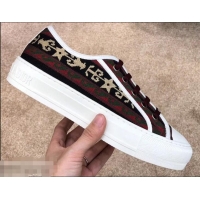 Buy Luxury Dior WALK'N'DIOR Low-top Sneakers Embroidered Canvas CD1913 Star 2019