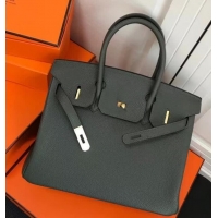 Discount Hermes Birkin 30 Bag In Leather 420014 Dark Green