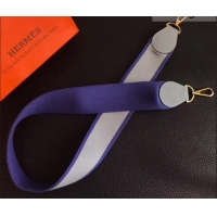Luxury Cheap Hermes Wide Fabric Shoulder Strap H442103 Violet/Grey