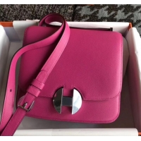 Luxury Hermes 2002 - 26 Bag Fuchsia In Evercolor Calfskin With Adjustable Strap H42620
