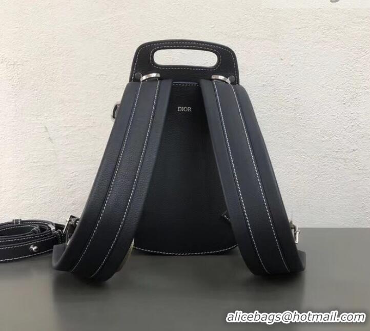 Unique Style Dior Saddle Grained Calfskin Backpack Small Bag CD500854 Navy Blue 2019