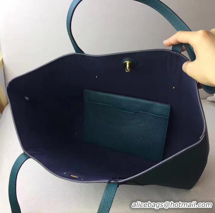 Luxury Mulberry Bayswater Tote Small In Classic Grain Shopping Bag 516015 Ocean Green