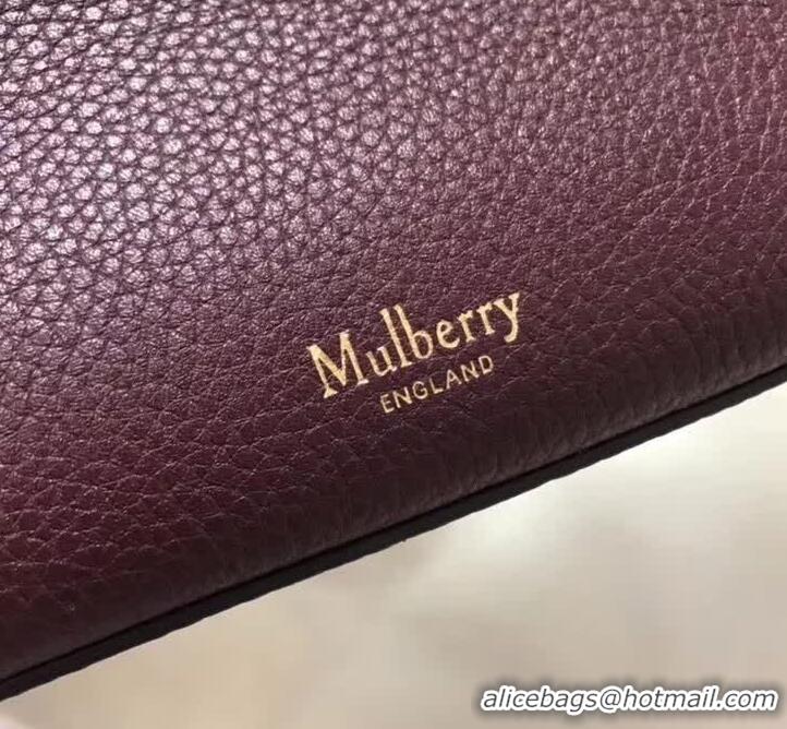 Crafted Mulberry Mini Seaton in Oxblood Classic Grain HH51113
