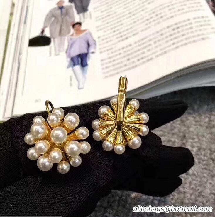 Luxury Classic Celine Dandelion Pearls Earrings C31046