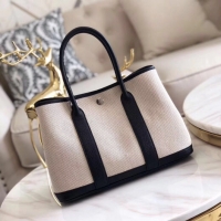 Hot Sell Hermes Garden Party 36CM Bag Canvas Leather H11M Black&White