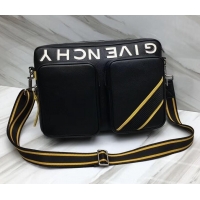 New Style Givenchy Reverse Zippered Messenger Bag 501516 Black/Yellow