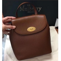 Stylish Mulberry Mini Bayswater Classic Grain Backpack HH51138 Brown