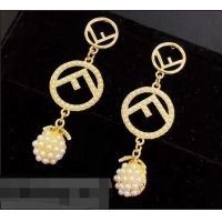 Spot Bulk Fendi F Fruit Earrings F918161 Gold