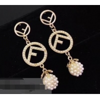 Spot Imitation Fendi F Fruit Earrings F918162 Silver